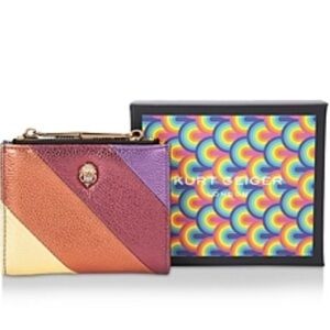 Kurt Geiger Mini Bifold Wallet in Muted Stripe